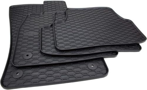 kfz-premiumteile24 Gummimatten Kompatibel mit A3 8V ab 09/2012 nur für 3-Türer / A3 Cabrio ab 03/2014 Premium Fußmatten Allwetter Schwarz