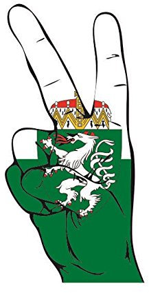 U24 Aufkleber Peace Finger Steiermark Autoaufkleber Sticker