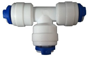 Nature's Water Raccord en T pour système d'osmose inverse ou tuyaux de filtre de réfrigérateur 6,35 mm