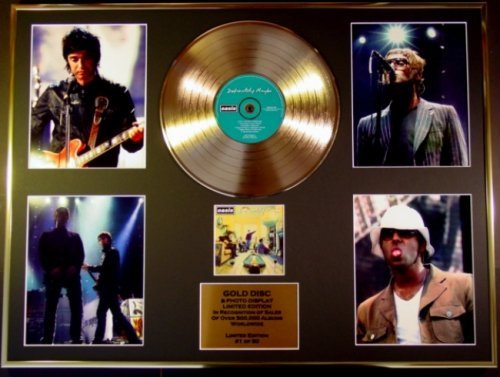 Oasis/Gigantic CD, Gold Disc/Platten und Foto Edition/COA/Definitely Maybe