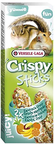 16 x Versele Laga Knusprige Sticks Hamster & Eichhörnchen exotische Früchte