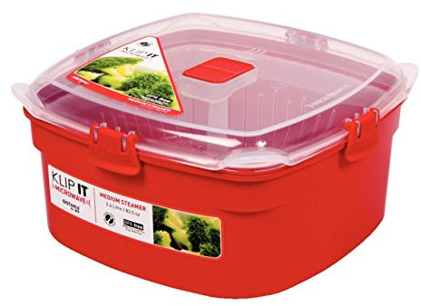Sistema Microwave Steamer Container 2.4Ltr Removable colander for perfectly steamed food.
