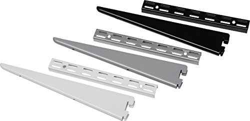ib style - Wandschiene Single | PRO STÜCK | 2-reihiges System | 3 Farben | 13 Abmessugen | Raster 32 mm | 95 cm Weiss - für Regalträger Regalsystem Winkel Regalhalter Regalwinkel - Made IN Germany
