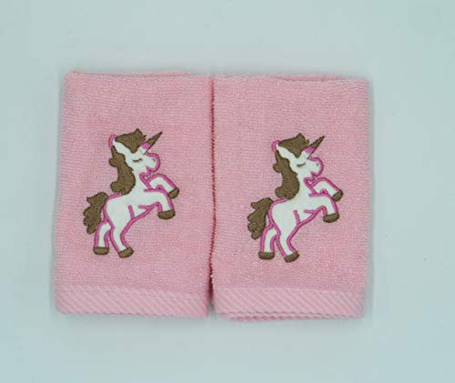 Kinder Handtuch, Bestickt, 100% Baumwolle, Pink Pony, Face Flannel