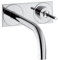 Axor 38115000 Wasserhahn Uno Einhebel-Waschtischarmatur Unterputz, Auslauf Länge 225mm, Wandmontage, Chrom