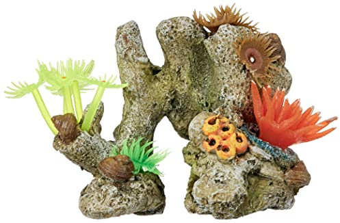 Nobby Aqua Ornaments KORALLE mit Pflanzen, 11 x 7 x 8,5 cm, 1 Stück