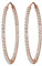 Elli PREMIUM Ohrringe Damen Creolen mit Kristallen in 925 Sterling Silber Rosé vergoldet