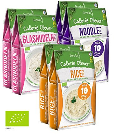 Shirataki Konjak Asia Probierpaket: 2 x Glasnudeln-Style 250g, 2 x Rice-Style 250g, 2 x Noodle-Style 250g