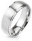 Bungsa 52 (16.6) Ring Edelstahl Gebürstet mit 2 hochglanzpolierten Aussenringen SCHMUCKRING für Damen und Herren Silber (Ring Damen Fingerring Partnerringe Verlobungsringe Trauringe Chirurgenstahl)