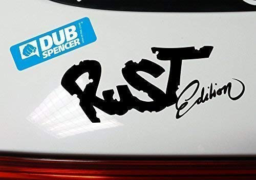 RUST Rost EDITION Ratte Rat Hot Rod Bug Sticker Bomb Aufkleber Decal - DUB (weiß außenklebend)