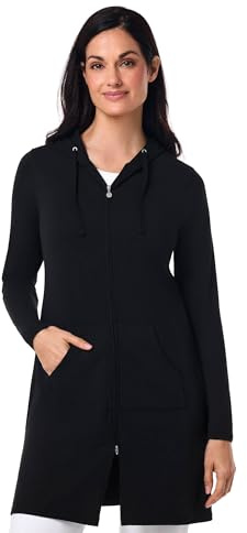 Coolibar UPF 50+ Women's Cabana Hoodie - Sun Protective , Black , Small