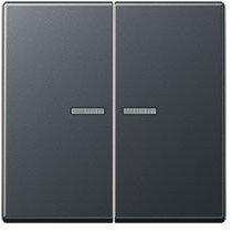Jung A 595 BF KO5 ANM Wippe bruchsicher für Serienschalter und Doppeltaster mit Lichtleiter Serie A anthrazit matt