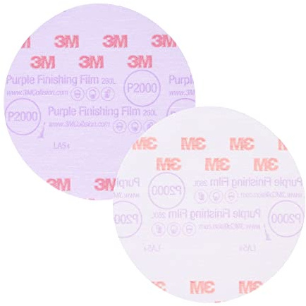 3M 30666-50PK Hookit 6 Purple Finishing Film Disc