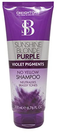 Creightons Sunshine Blonde Silver Tone Correcting Shampoo (200ml) - Brightens Blonde & Neutralises Brassiness. For Blonde, Platinum & White hair.