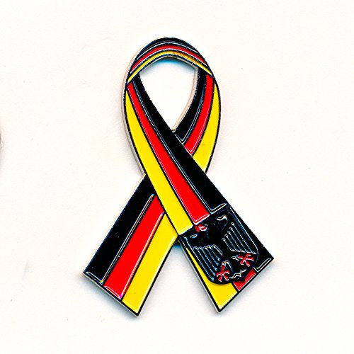 hegibaer Große Deutschland Schleife Ribbon Loop Nostalgie Retro Edel Pin Anstecker 0868