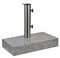 DIES&DAS 1 Stk. Metall Balkon Granitständer 25 kg Quadratisch Sonnenschirmständer Ständer