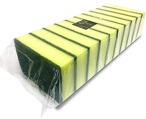 10 Pack of Heavy Duty Catering Sponges/Scourers for Kitchens Bathrooms and Heavy Duty Cleaning