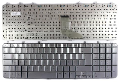 Keyboards4Laptops Allemande Argent Clavier pour Ordinateur Portable (PC) de Remplacement Compatible avec HP Pavilion DV7-1115EB