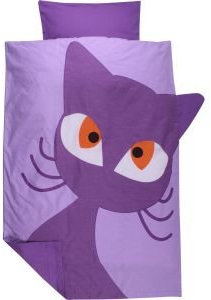 Green Cotton Baby Bettwäsche Cats Katze 40 x 60 100 x 135 lila