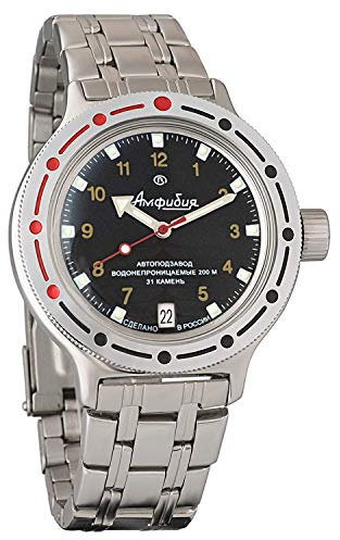 Vostok Amphibia Russischer Militär Taucher 200WR Mechanische AUTO Selbstaufzug Armbanduhr 420270