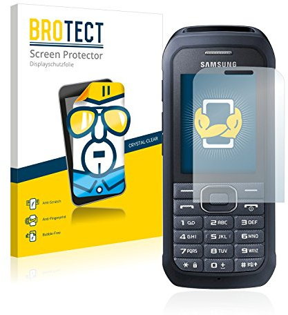 BROTECT Schutzfolie für Samsung Xcover 550 | 2 Stück Transparenter Displayschutz Made in Germany Klare Displayschutz-Folie Clear Einfache Montage Case-Friendly