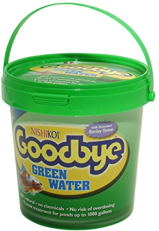 Goodbye Pond Green Water Treatment 25g, Pack of 8 Sachets – 100% Natural Algae Remover and Pond Cleaner – 8 week treatment for 4,500 litres of Pond Water
