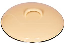 Riess Classic - Household Articles Colour/Pastel Lid with Chrome Rim, Diameter-20 Cm Golden Yellow