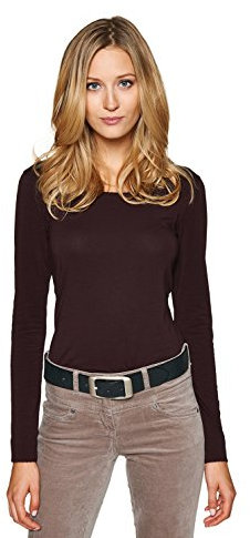 TOM TAILOR für Frauen Belts Leder-Gürtel im Used-Look, Black, 75
