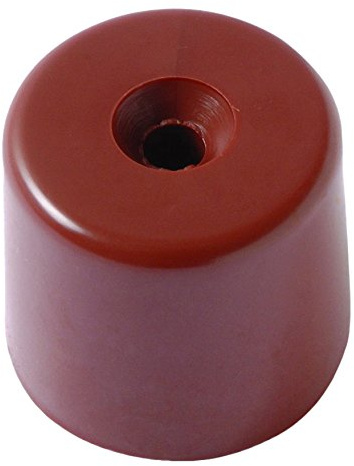 BRINOX Türstopper hoch mit Schraube 2.7x2.9x2.6 cm braun