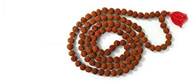Rudraksha Japa Mala 108 + 1 Perlen, beste Qualität Gebetsperlen
