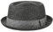 Stetson Strohhut Pork Pie Robstown Toyo - Sonnenhut Damen/Herren - Strandhut - Hut aus Toyo-Stroh mit Sonnenschutz 40 - Fedora Frühjahr/Sommer - Sonnenhut anthrazit XXL (62-63 cm)