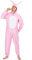 DEGUISE TOI - Déguisement lapin rose Homme - Combinaison avec capuche - Taille Unique - Rose - Déguisements adultes - 100% polyester - A la main - Carnaval