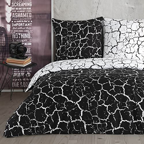 Buymax® Bettwäsche 135x200 100% Baumwolle 2-Teilig Bettbezug - Bettwäsche-Sets 135 x 200cm mit 1 mal Kissenbezug 80x80cm, ÖKO-TEX Renforcé-Bettdeckenbezug Set mit Reißverschluss
