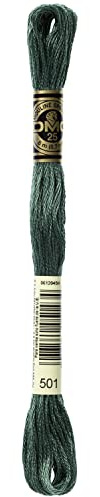 DMG Plaid Cotton Thread, Variegated for Stitching, 8 Metres Coloris / 501
