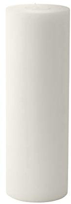 EDZARD Teelichthalter Dauerkerze Cornelius, weiß, Höhe 30 cm, ø 10 cm, beidseitig verwendbar für Normale Maxi-Teelichter und höhere Maxi-Teelichter mit Kunststoffhülle, hitzebeständig bis 90 Grad