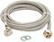 Waschmaschinenschlauch DN8 Edelstahl Spülmaschinenschlauch 3/4'ÜM x 3/4'ÜM Aquastop Panzerschlauch 1,5m - 5m Trinkwasser deutscher Qualitätsschlauch, Schlauchlänge:200cm