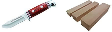 Herbertz Kinder-Schnitzmesser | mit Namensgravur | inkl. 3-TLG. Schnitzholz-Set