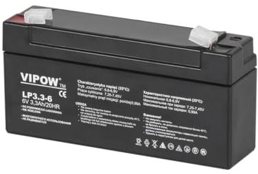 Vipow Blei Akku Industrieakku, wartungsfrei 6V 3,3Ah (BAT0205)