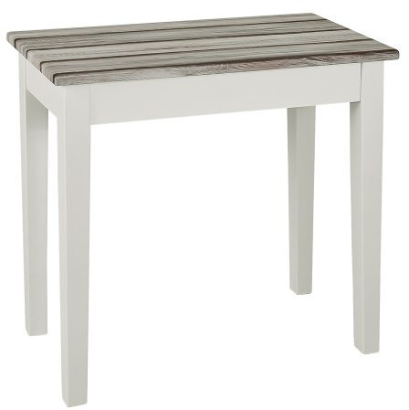 HAKU Möbel Beistelltisch maritimo Kiefer, weiß, MDF - Maße: B 56 cm x H 52 cm x T 30 cm, Style: Coastal Furniture