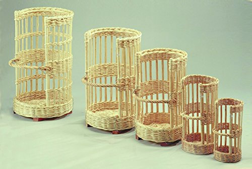 Panera de Mimbre Vertical. Diámetro total: 45 cm