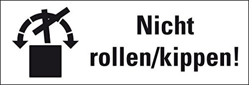 LEMAX® Verpackungsetik.Nicht rollen/kippen,weiß,Haftpapier,permanent,147x50mm,250/Rolle