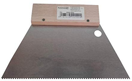 Fugodicht Leim Klebstoff Zahnspachtel Bodenleger Normalstahl A2 1.2x1.8mm gezahnt 180mm