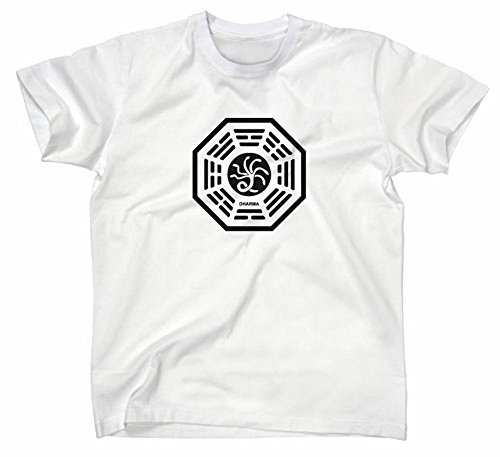Lost Die Hydra T-Shirt Logo Dharma Initiative, Weiss, XL