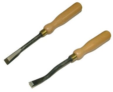 Wooden Straight Ripping Chisel + Wooden Bent Ripping Chisel Upholstery Kit