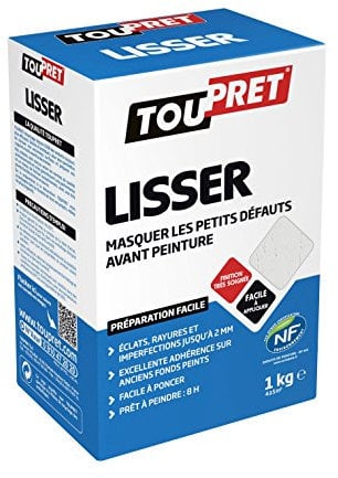 Toupret 230010 Enduit de lissage poudre Carton de 1 kg