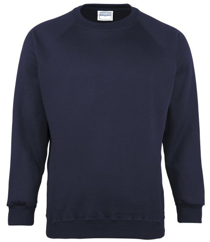 Maddins Easycare Crew Neck Raglan Sleeve Sweatshirt Navy 2XL