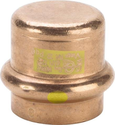 Viega Verschlusskappe mit SC Profipress G 2656 für Gas in 42 mm Cu, 352844