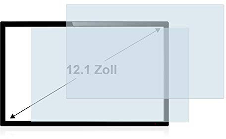 BROTECT 12.1 Entspiegelungs-Schutzfolie für Touch-Panel PCs mit 12,1 Zoll (30.7 cm) [261 mm x 164 mm, 16:10] (2 Stück) Matt, Anti-Fingerprint