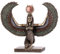 Isis-Statue, geflügelt, ägyptische Kunst, 22,9 cm, Kaltgussbronzefarben