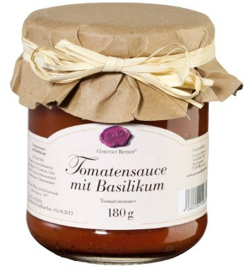 Gourmet Berner, Sugo al Basilico im 180g Glas